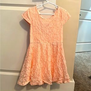 Peachy pink fancy dress